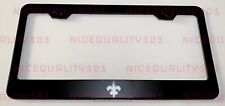 New Orleans Saints Laser Engraved Etched Stainless Finished License Plate Frame picture