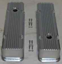 Pontiac Fabricated Finned Aluminum Valve Covers 326 389 350 400 421 428 455 Pair picture