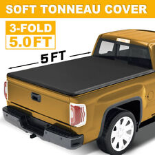 For 15-22 Chevy Colorado TRI-FOLDING Soft Bed Truck 5FT Adjustable Tonneau Cover picture