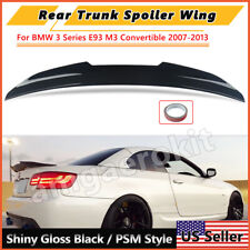 For BMW 3 Series E93 M3 07-13 PSM Style Highkick Duckbill Rear Spoiler Gloss BLK picture