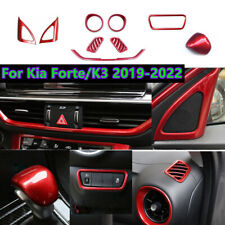 9x Red ABS Interior Cover Trim Decor  For Kia Forte/K3 2019-2022 picture