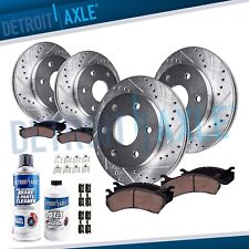 Front & Rear Drilled Rotors Ceramic Brake Pads for 2012 - 2020 Ford F-150 6 LUGS picture