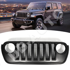 Fits 2018-2023 Jeep Wrangler 82215114 New Front Grille W/ Mesh Inserts Black picture