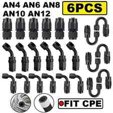 6Pcs AN4 AN6 AN8 AN10 AN12 Swivel End Fitting Adapter CPE Oil Fuel Gas Hose Line picture