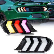 LED RGB Tail Lights for Ford Mustang 2015-2023 Animation Sequential Rear Lamps picture