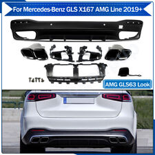 GLS63 AMG Style Rear Diffuser +Exhaust Tips For Mercedes Benz X167 GLS580 GLS400 picture