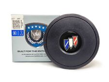 VSW 9-Bolt Standard Black Horn Button with Buick Tri-Shield Emblem picture