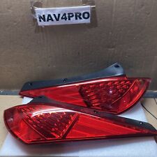 FIT 2003-2005 Nissan 350z  RED Chrome Bar Tail Light Pair #T255 picture