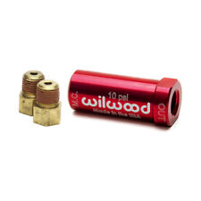 Wilwood Residual Pressure Valve - New Style w/ Fittings - 10# / Red picture