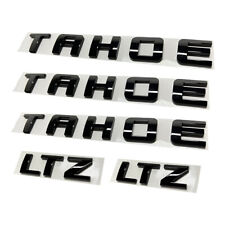 5PC GLOSS BLACK For TAHOE LTZ Letter Emblem Door Fender Badge Nameplate Tailgate picture