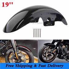 19 inch Vivid Black Front Fender For Harley Touring Street Glide Road King 2014+ picture