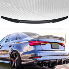 For 14-20 AUDI A3 8V S3 RS3 Sedan Carbon Fiber M4 Style Rear Trunk Spoiler Wing picture