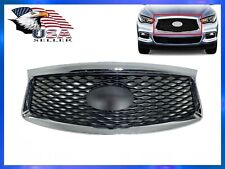 For 2016-2020 Infiniti QX60 Front Bumper Upper Grille W Camera Option Chrome picture