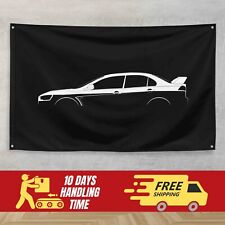 For Mitsubishi Lancer Evolution X GSR 2007-2016 Fans 3x5 ft Flag Banner Gift Bir picture