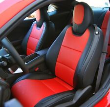 for 2010~2015 CHEVY CAMARO IGGEE CUSTOM MADE FIT 2 FRONT SEAT COVERS picture