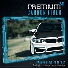 3D Black Carbon Fiber Matte Vinyl Wrap Sticker Decal Film Sheet Air Bubble Free  picture