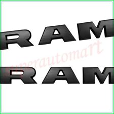 Matte Black 3D Front Door Side Letters Emblem Badge For RAM 1500 2019-2022 Decal picture