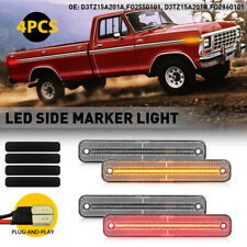 4x LED Side Marker Lights For 1973-1979 Ford F-Series F-100 F-150 F-250 F-350 EP picture