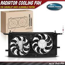 Radiator Dual Cooling Fan Assembly with Shroud for Chevrolet Venture Buick Olds picture