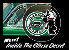 Chevrolet Look But Don't Touch Felix inside the glass decal. New design 3 pack picture