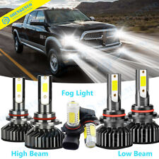 For 2013-2015 Dodge RAM 1500 2500 3500 Ultra Bright LED Headlight + Fog Light 6x picture