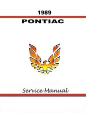 1989 Pontiac Firebird Trans Am Shop Service Repair Manual Engine Drivetrain Book picture