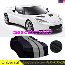 FOR 2010_Lotus_EvoraS1 Indoor Car Cover Stain Stretch Dustproof BLACK/GREY picture