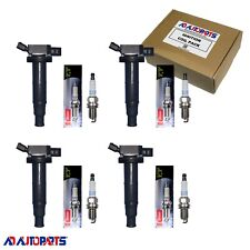 Set of 4 Denso Spark Plugs Platinum TT + 4 High Performance Ignition Coils picture