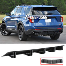For Ford Explorer ST Carbon Look Rear Bumper Diffuser 10 Shark Fin Splitters picture