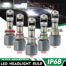 2Pcs H4 H7 H11 9005 9006 Bi-LED Mini Projector Lens Bulbs Headlight Kit LHD 200W picture