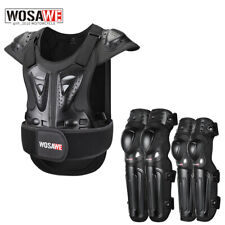 WOSAWE Motorcycle Armor Jacket Chest Protector Off Road Elbow Knee Pads Adults picture