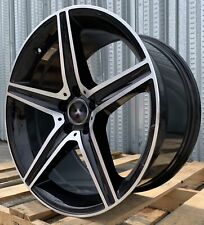 19x8.5 19x9.5 5x112 Gloss Black Wheels Fit Mercedes E350 E300 E450 S430 Set 4 picture