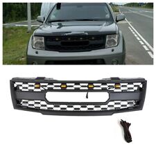 Matte Black Grille Fits For  Nissan Frontier 2005-2008 Front Grille W/LED Light picture