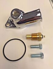 chevy thermostat Water Neck Housing BBC SBC WITH TEMP Port & Sending Unit NEW picture