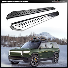 2Pcs Fixed Door Side Step Running Board Nerf Bar Fits for Rivian R1S 2022-2024 picture