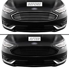 Chrome Delete Blackout Overlay for 2019-20 Ford Fusion S SE SEL Front Grill Trim picture