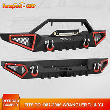 Textured Front / Rear Bumper for 1987-2006 Jeep Wrangler YJ & TJ & Unlimited picture