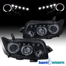 Fits 2008-2010 Scion xB Glossy Black Halo LED Smoke Projector Headlights Lamps picture