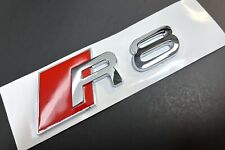 Chrome Audi R8 Rear Trunk Emblem Badge Decal Sticker R 8 Replacement picture