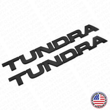 2pcs 07-14 Black Tundra Letter Side Door Tailgate Nameplate Emblem Badge Logo picture