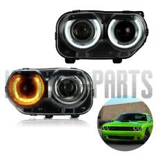 Pair Headlight LED W/ LED DRL Left Right For 2015-2021 Dodge Challenger SE R/T picture