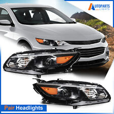 For 2016-2018 Chevrolet Chevy Malibu Black Projector Headlight Assembly Pair picture