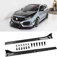 For 2016-2020 Honda Civic LX EX SI 4 DR Sedan Side Skirt Extension Type-R Style picture