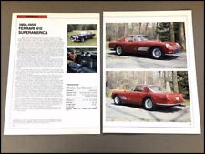 Ferrari 410 Superamerica Car Review Print Article with Specs 1956 1957 1958 P166 picture
