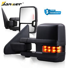 For 2002-2009 Dodge Ram Tow Mirrors Power Heated Puddle Lamp Reverse Light LED picture