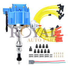 HEI Blue Ignition Distributor For Ford SBF Windsor 221 260 289 302 V8+Plug Wires picture
