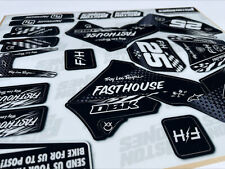 LOSI PROMX PRO MX RC MOTORCYCLE FASTHOUSE CRF KTM RMZ YZF KX GRAPHICS KIT DECALS picture