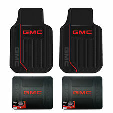 New GMC Elite Logo All Weather Heavy Duty Rubber Front / Back Floor Mats Set picture