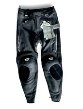 Men's AGV SPORT Size 32 Black Leather Motorcycle Pants Brand New with Tags picture