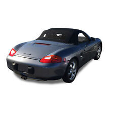 Fits Porsche Boxster 1997-02 Convertible Top & Heated Glass Window Black Cloth picture